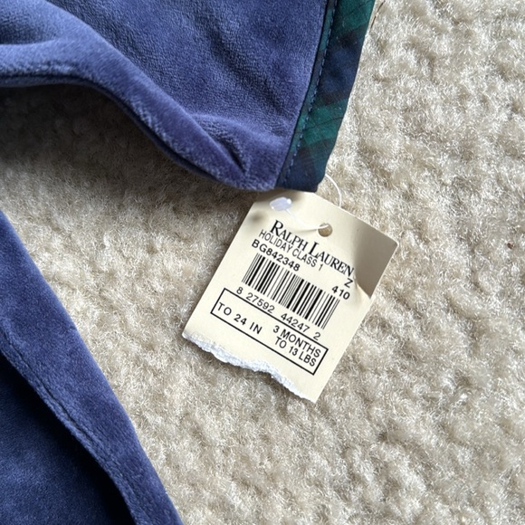 Ralph Lauren boys velour snap one piece outfits NWT - Picture 8 of 11